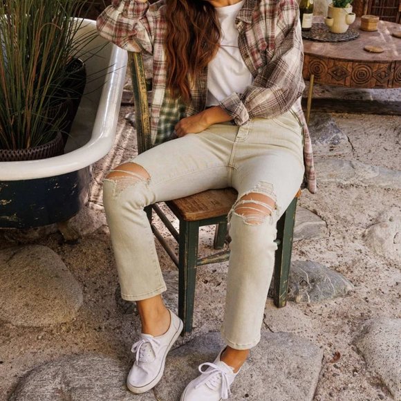 *NEW* Vervet by Flying Monkey Super High-Rise Slim Straight Jeans - Picture 2 of 13